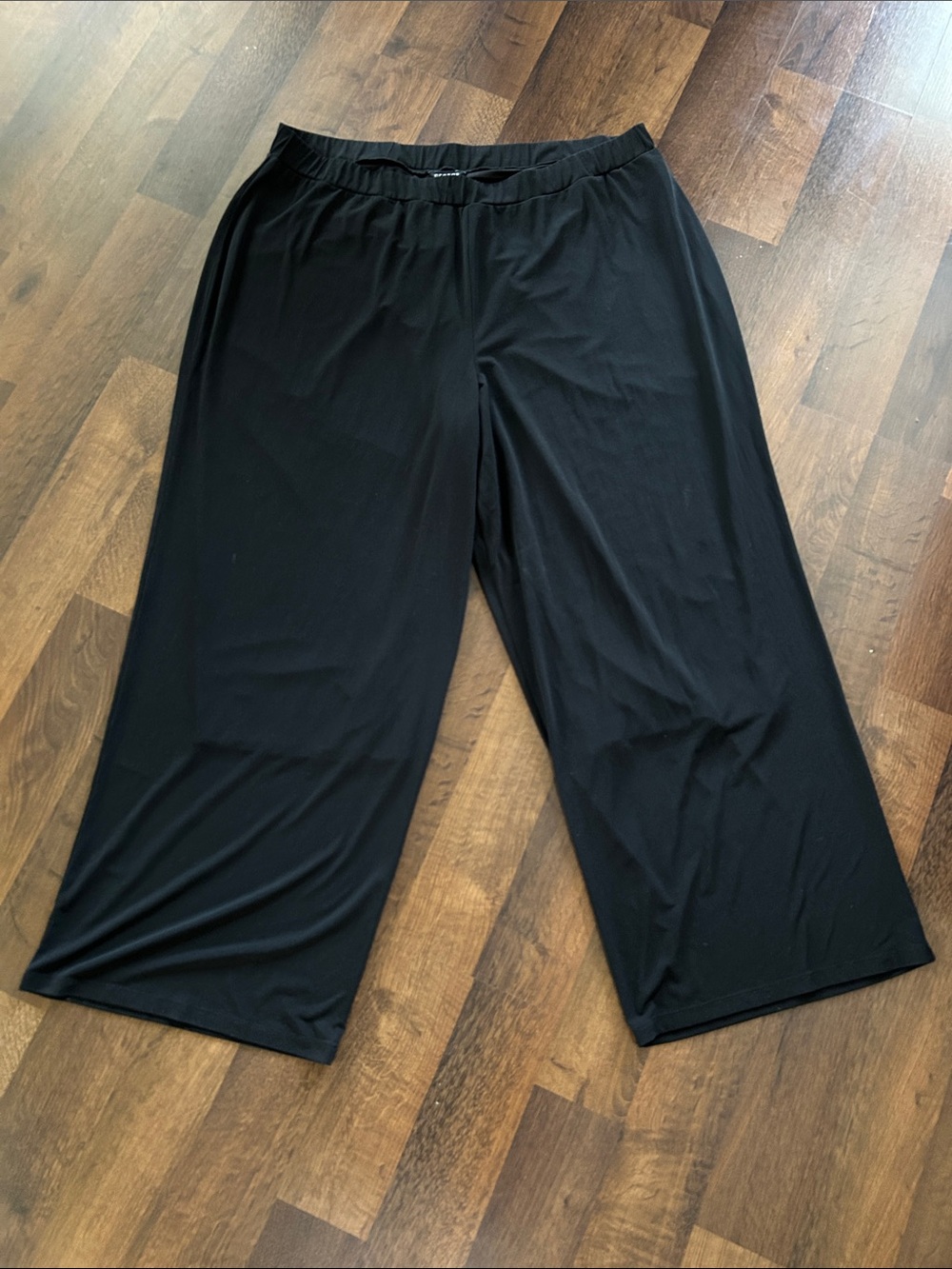 George Black Wide-Leg Jogger Pants for Men